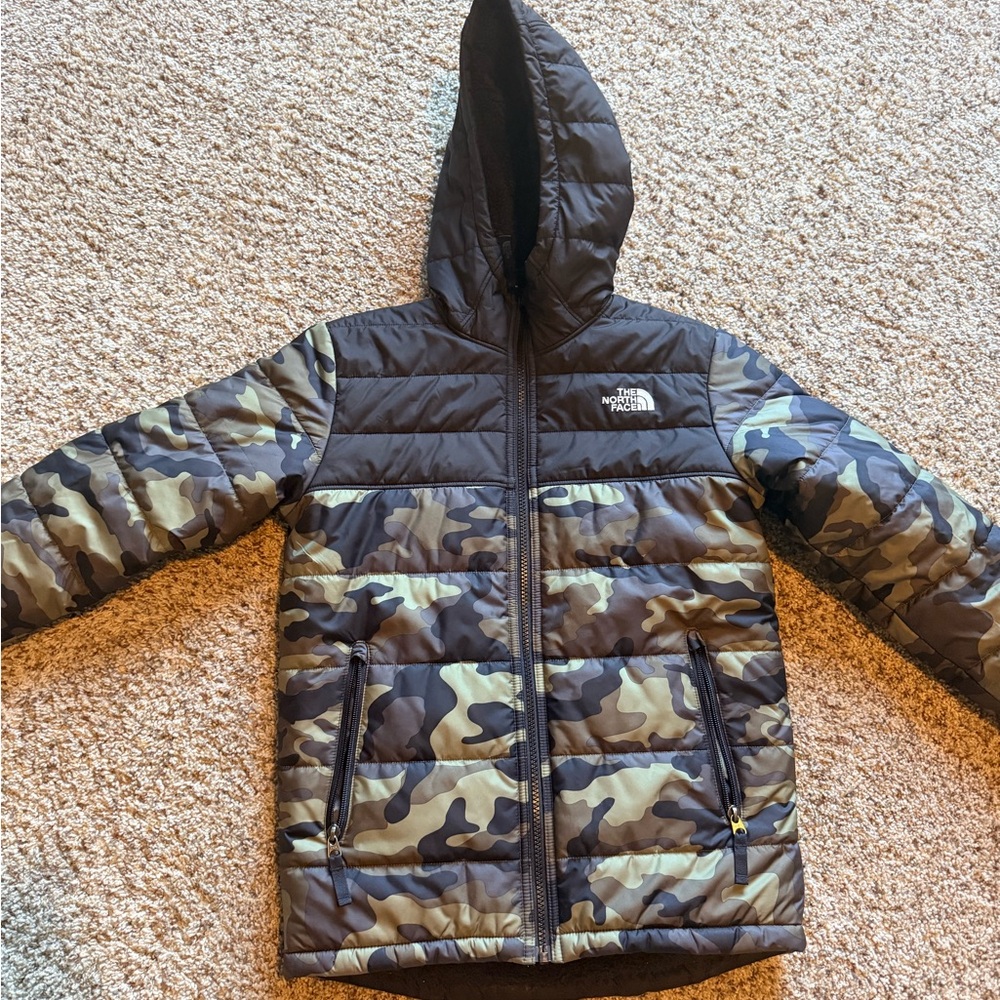 The North Face Camouflage Hooded Jacket - reversible